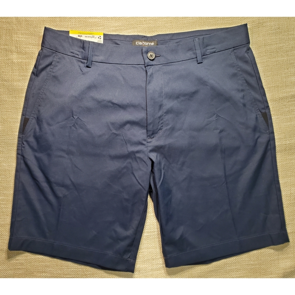 Men's Navy Shorts, Size 36, Claiborne, Cool & Dry